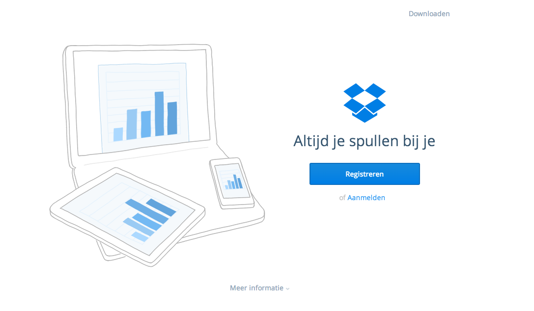 dropbox landingspagina