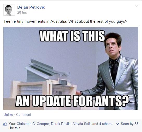 what is this an update for ants facebook