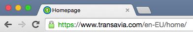 Transavia homepage