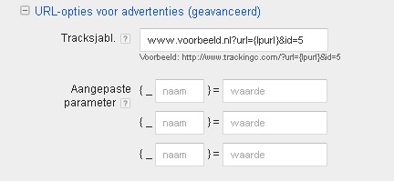 Trackingparameters