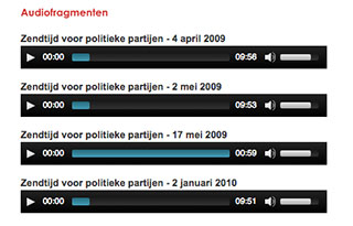 pvv website audio