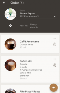 Starbucks app (Foto: mobilecommercedaily.com)