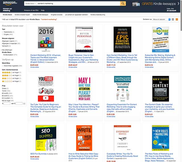 Kindle content marketing