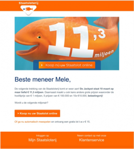Variant: Secondaire CTA - Of ga nu automatisch meespelen en ontvang een gratis lot t.w.v. € 15,-