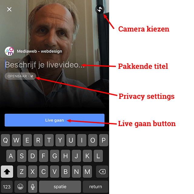 facebook live buttons