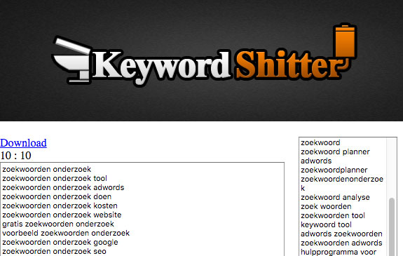 keywordshitter