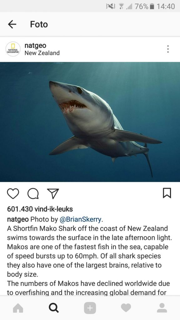 NatGeo op Instagram