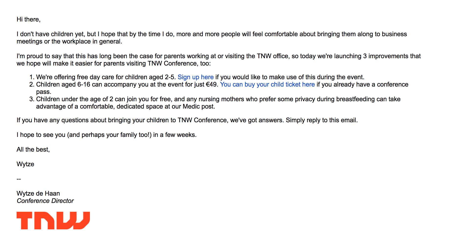 Marketingmails in platte tekst effectief dus waarom niet?  Emerce