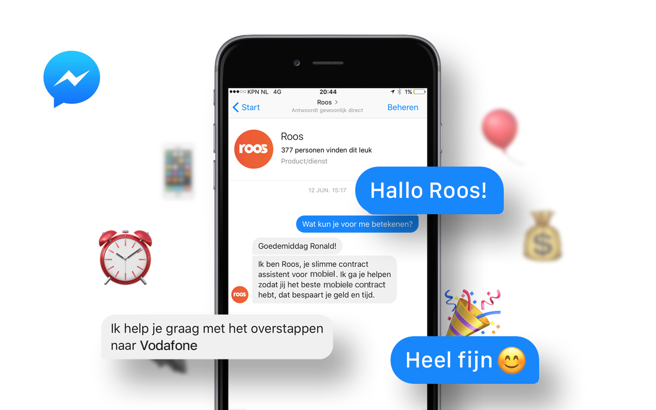 besluiten Centraliseren kanker Chatbot van Roos helpt consumenten met beste sim only abonnement - Emerce