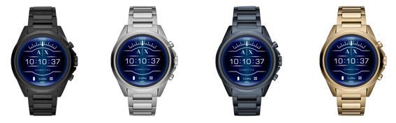 armani exchange connected touchscreen smartwatch
