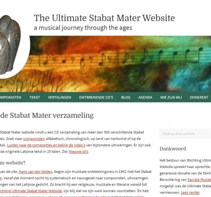 personeel Burger tussen Stichting Ultimate Stabat Mater zet zeven eeuwen op unieke website - Emerce