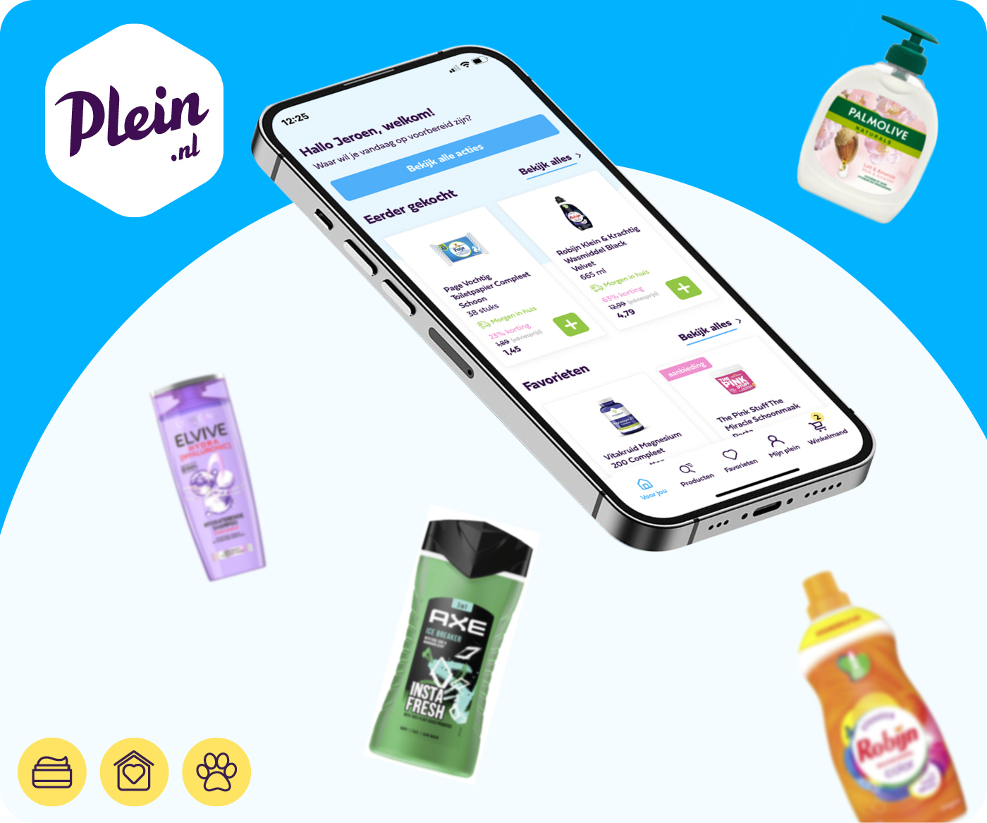 Plein.nl, de grootste webwinkelier in de persoonlijke verzorgingsbranche, presenteert een handigere bestel-app