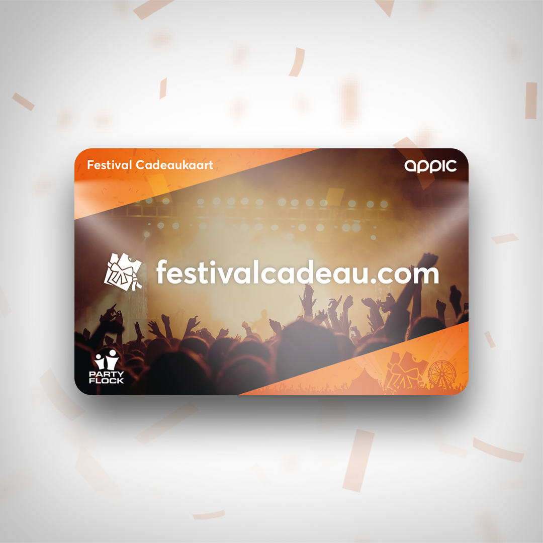 Festival Cadeaukaart officiële betaalmethode om tickets af te rekenen