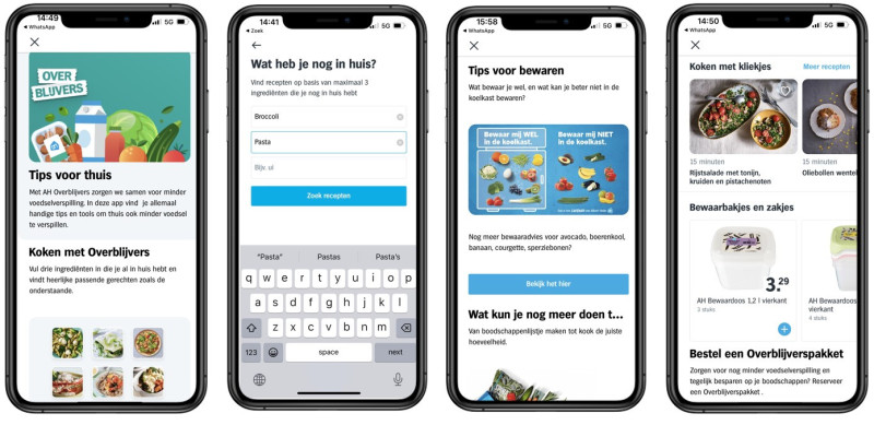 Albert Heijn introduceert AH Overblijvers Tips voor thuis - Emerce