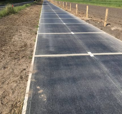 Bedrijf achter zonnepanelenfietspad failliet