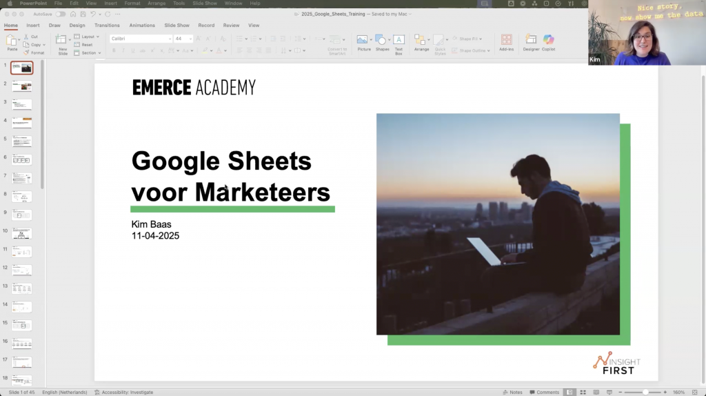 Kennissessie: Google Sheets voor Marketeers